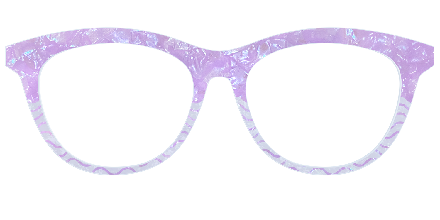 The Wavy Pearl Crystal Split - Front Top Image - Pair Eyewear