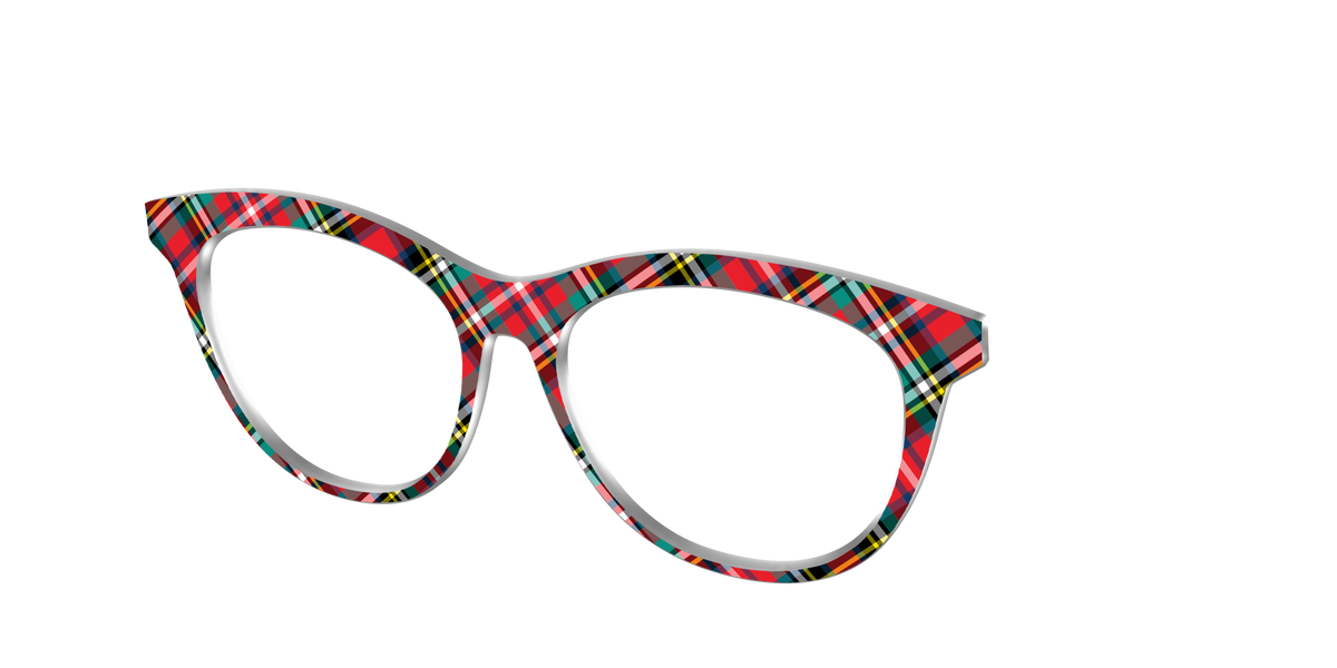 The Winter Plaid - Angle Top Image - Pair Eyewear