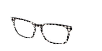 The Black Buffalo Check with Glitter - Angle Top Thumbnail - Pair Eyewear