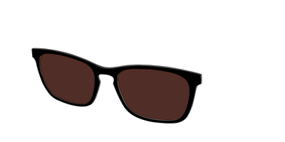 The Black with Brown Golf Lens - Angle Top Thumbnail - Pair Eyewear