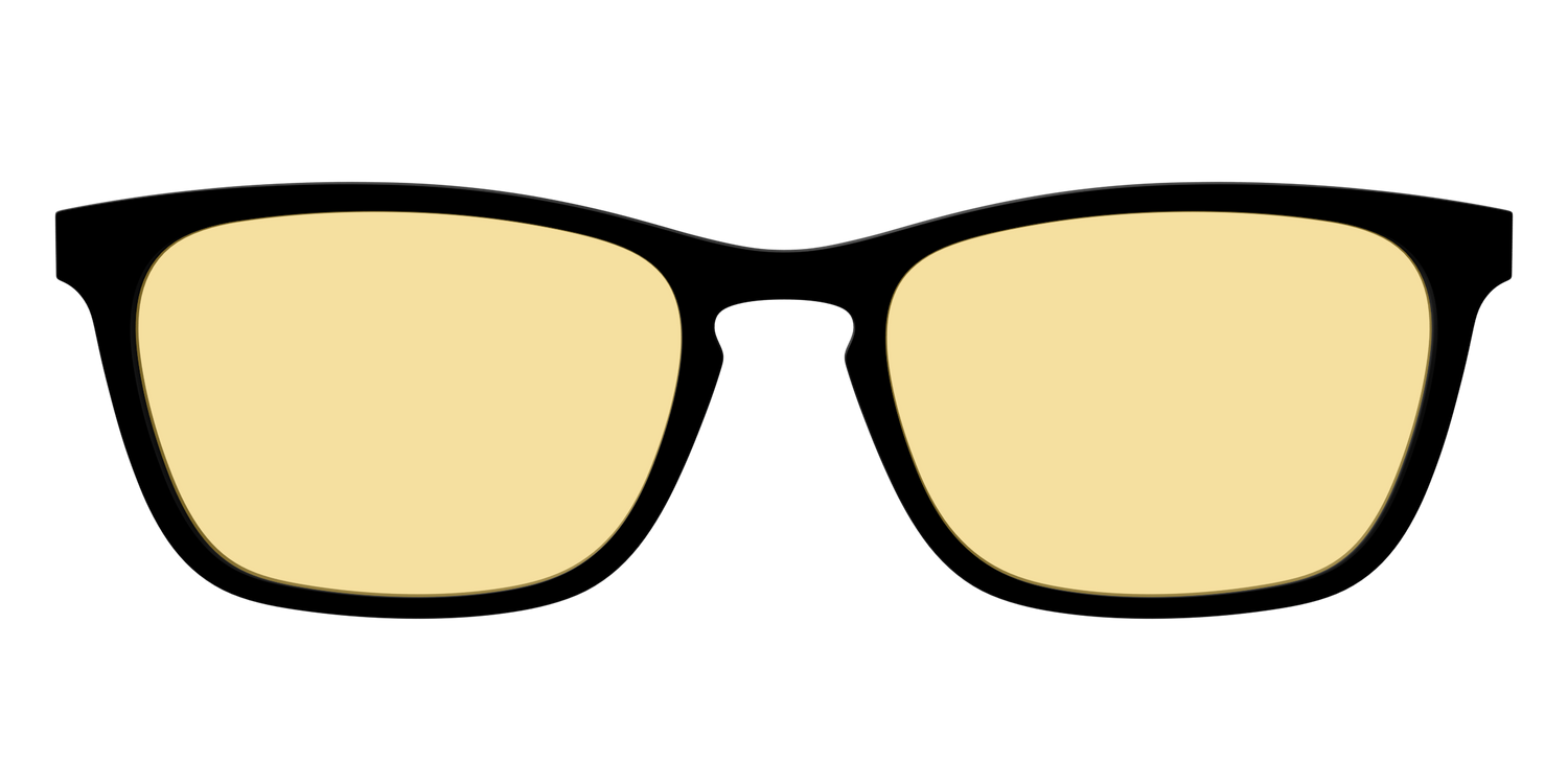 The Black with Driving Lens - Front Top Image - Pair Eyewear