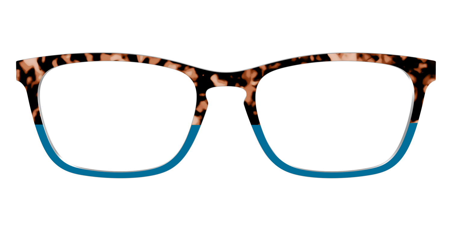 The Bondi Blue Tortoise Split - Front Top Image - Pair Eyewear