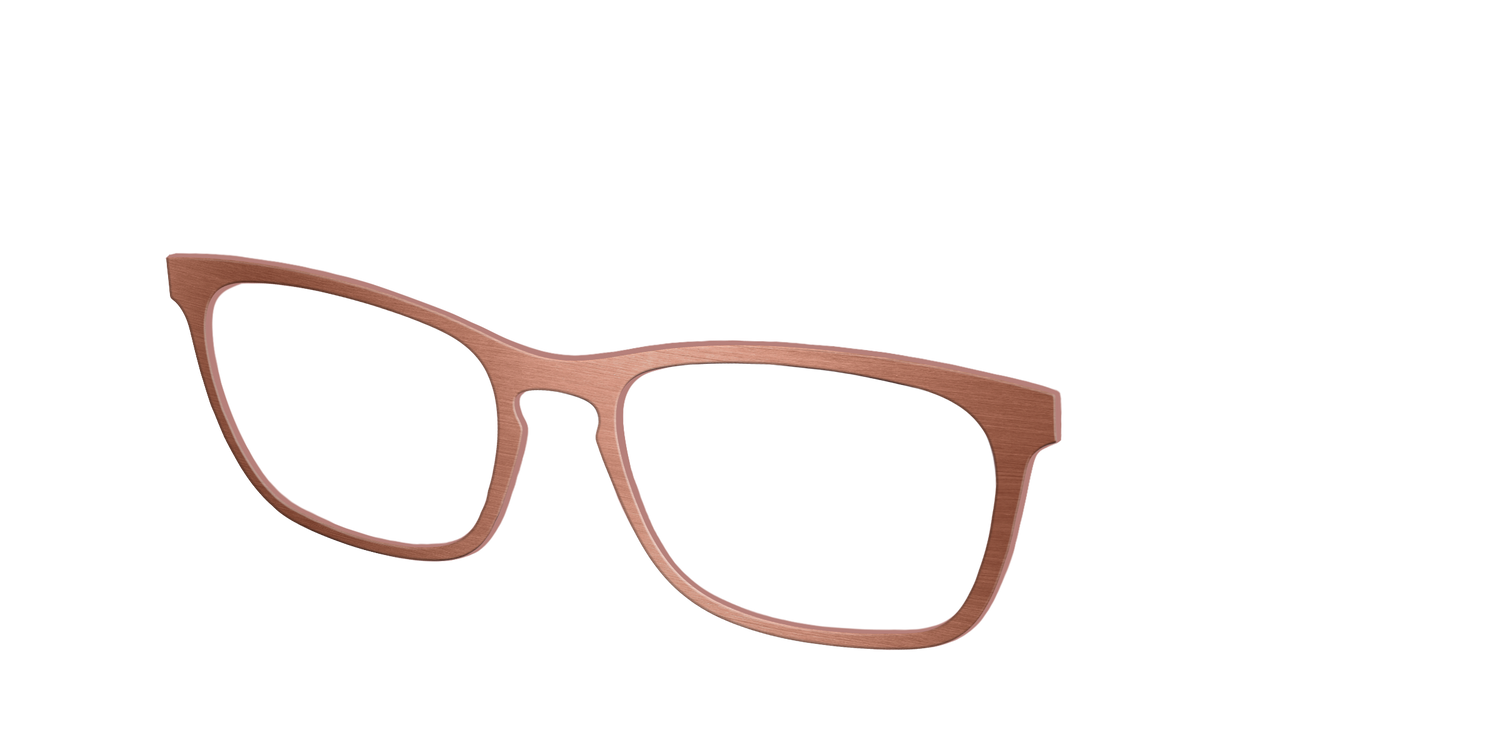 The Brushed Champagne - Angle Top Image - Pair Eyewear