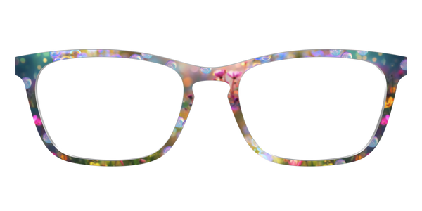 The Casper - Teal Pearlized Gradient Acetate Silver Metal