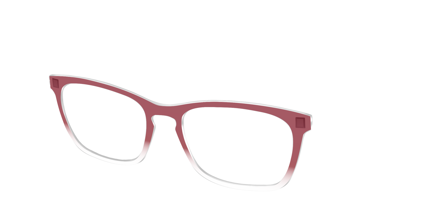 The Burgundy Gradient Crystal - Angle Top Image - Pair Eyewear