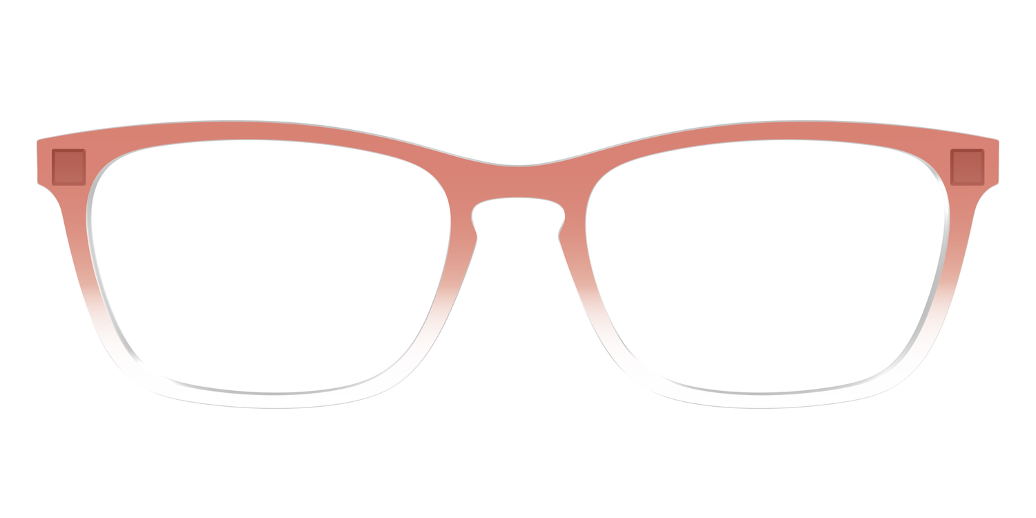 The Burnt Orange Gradient Crystal - Front Top Image - Pair Eyewear
