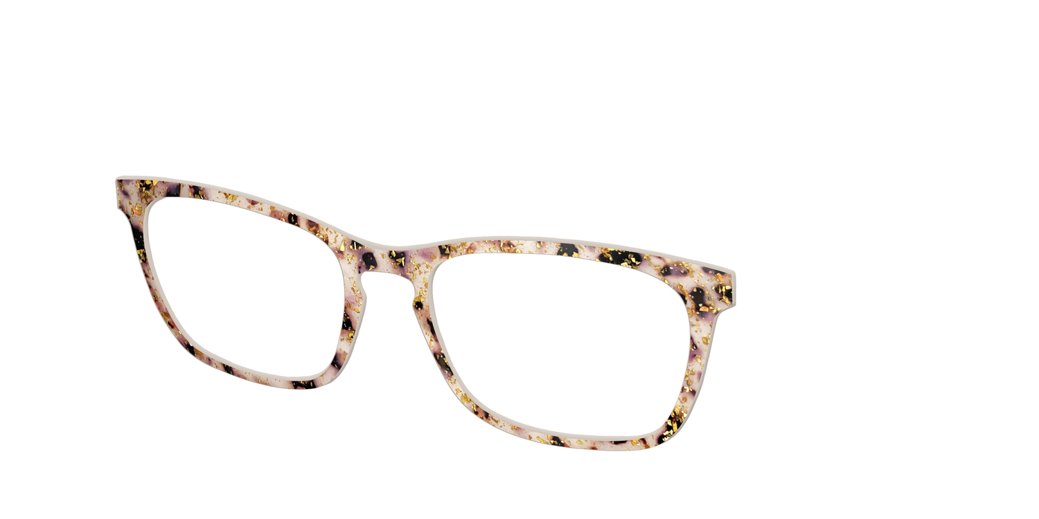 The Buttercream Tortoise with Gold Flakes - Angle Top Image - Pair Eyewear