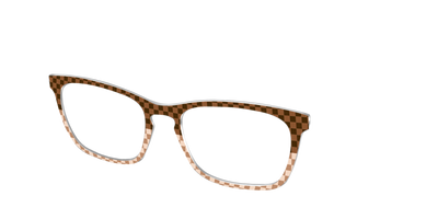 The Cappuccino Check Split - Angle Top Thumbnail - Pair Eyewear