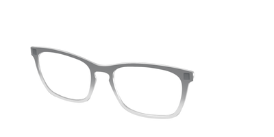The Charcoal to Light Gray Gradient Crystal - Angle Top Thumbnail - Pair Eyewear