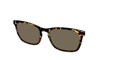 The Polarized Chic Tortoise Split Sun Top - Angle Top Thumbnail - Pair Eyewear