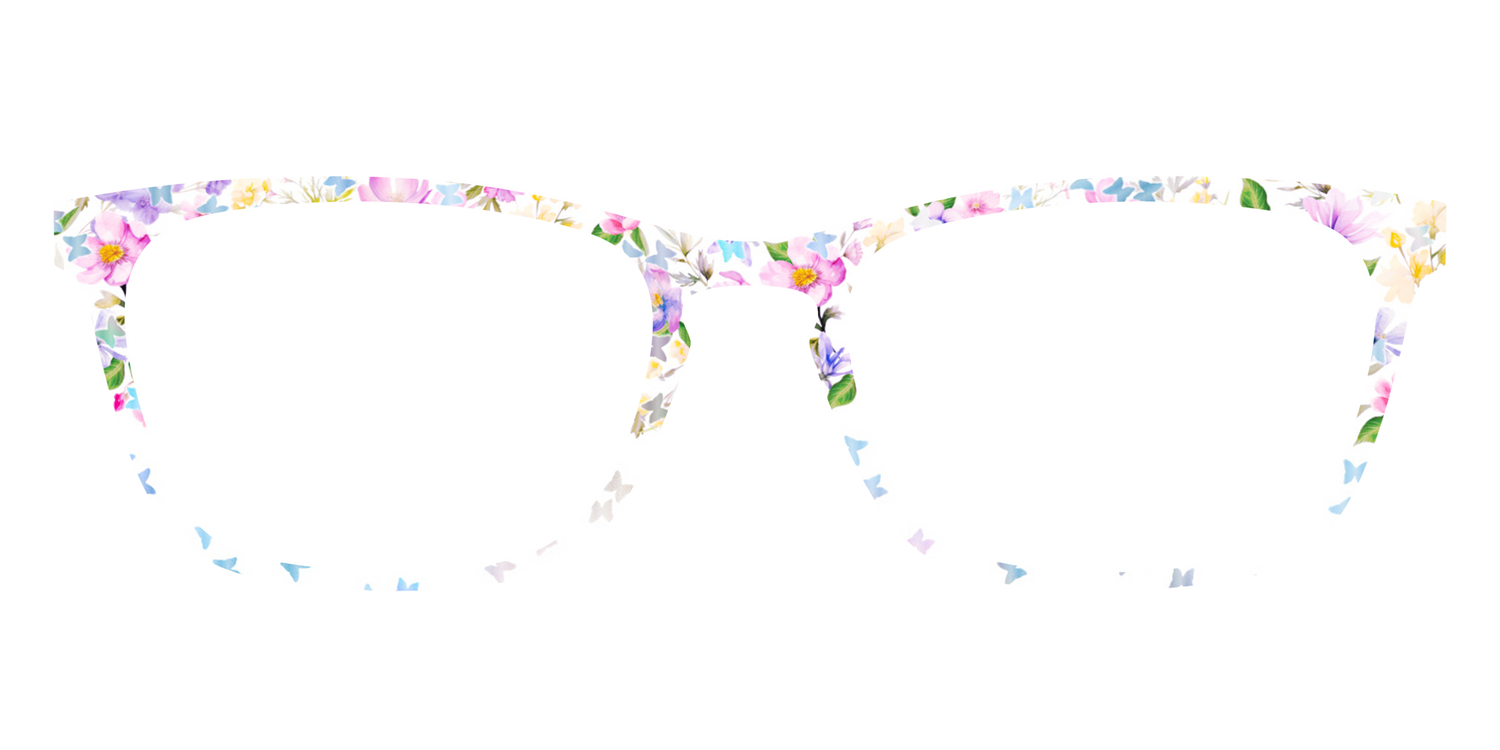 The Delicate Flower Crown with Butterfly Glitter - Front Top Image - Pair Eyewear