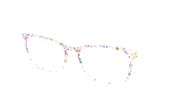 The Delicate Flower Crown with Butterfly Glitter - Angle Top Thumbnail - Pair Eyewear