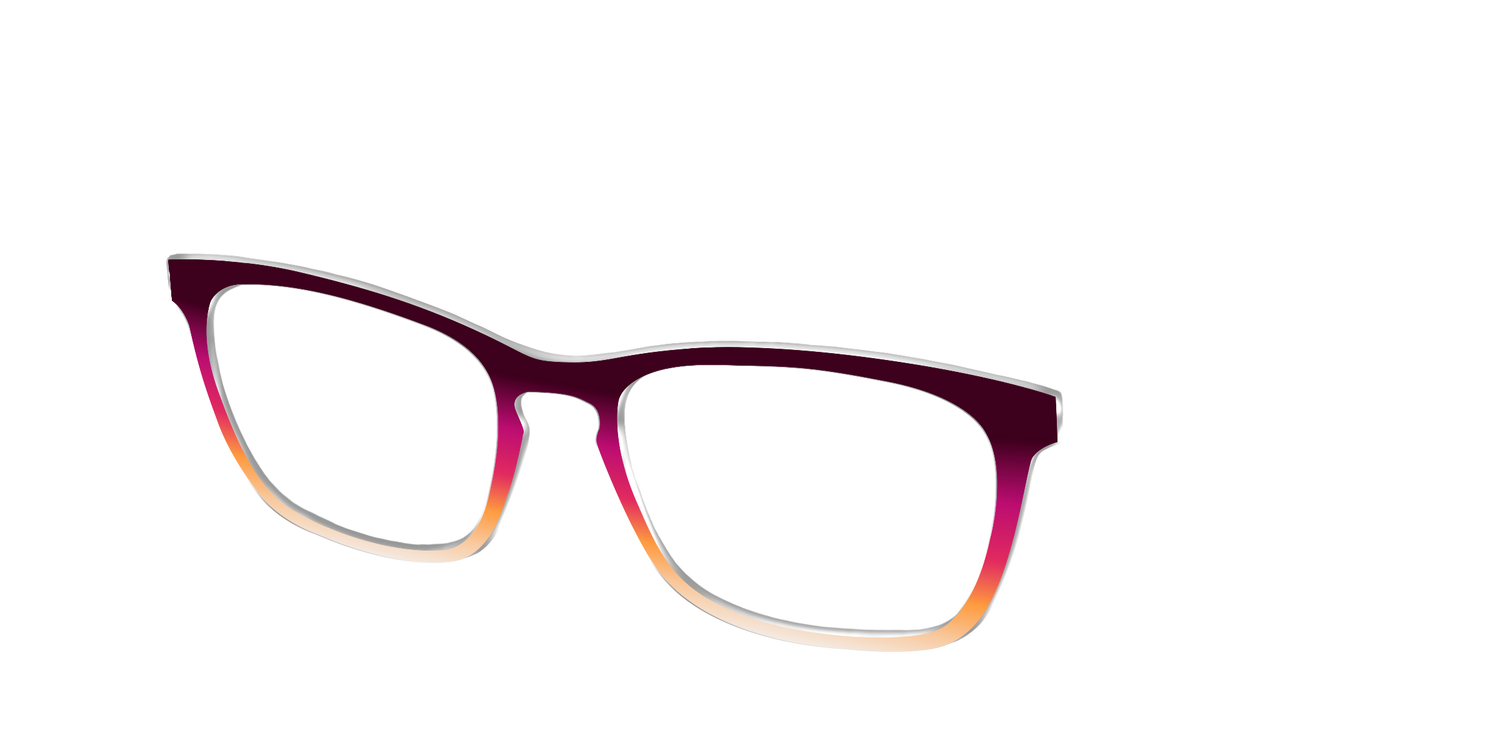 The Ember Gradient - Angle Top Image - Pair Eyewear