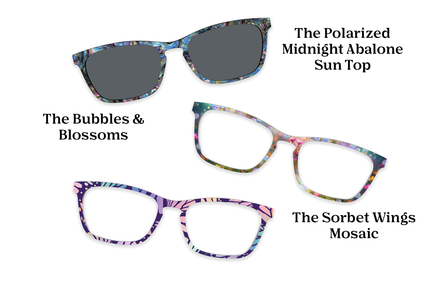 The Casper - Teal Pearlized Gradient Acetate Silver Metal - Pairing Set - Pair Eyewear
