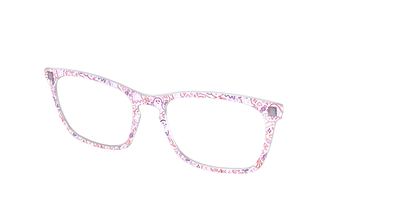 The Frightfully Fun Doodles Crystal - Angle Top Thumbnail - Pair Eyewear