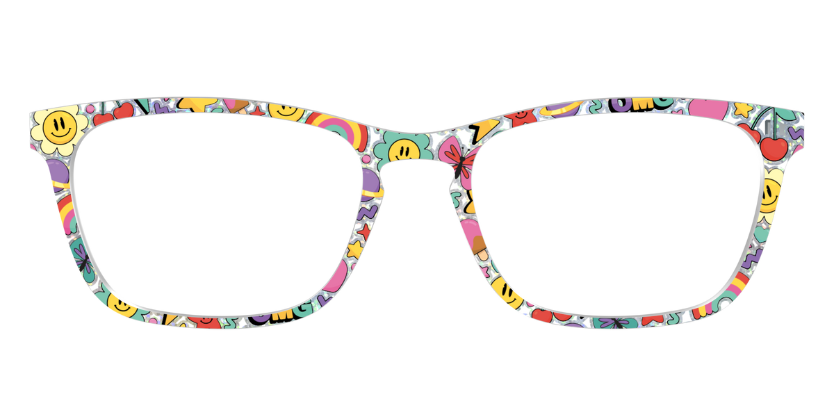 The Funky Foil Stickers - Front Top Image - Pair Eyewear