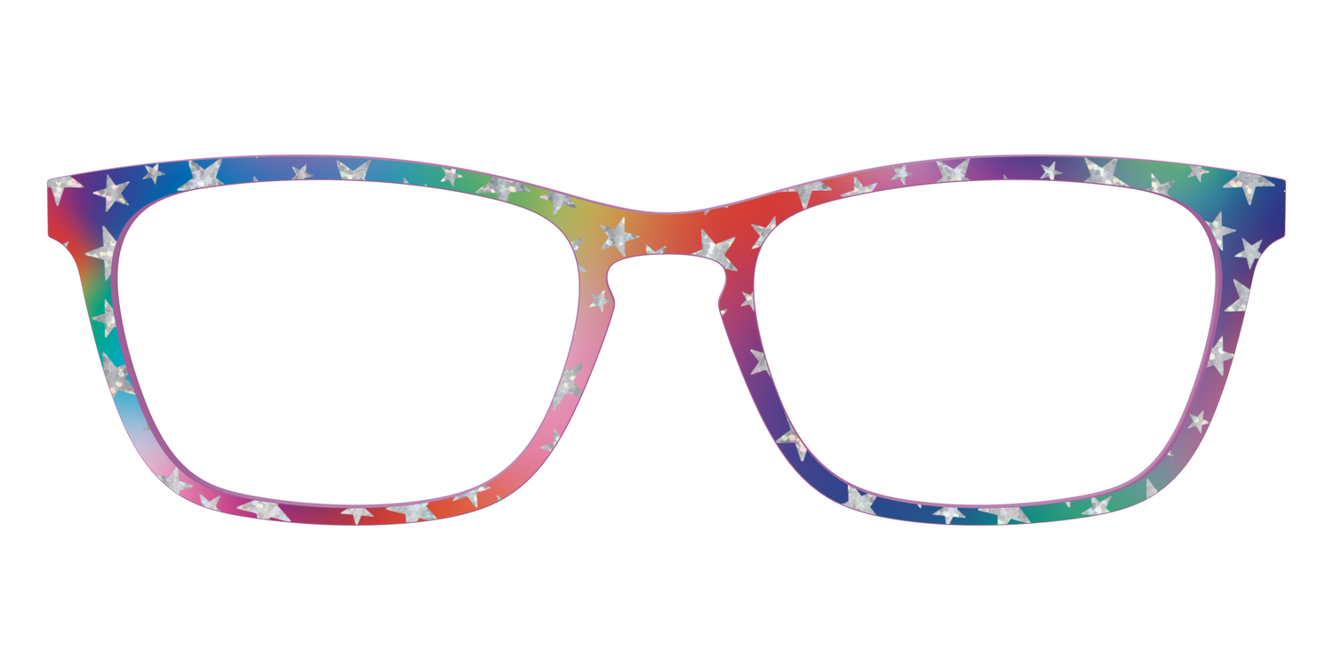 The Holographic Superstars - Front Top Image - Pair Eyewear