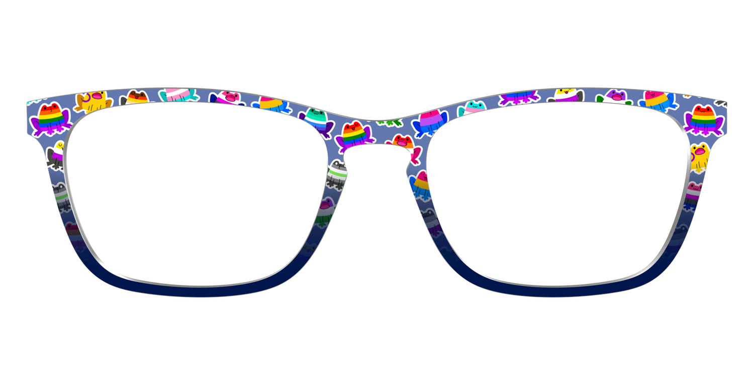 The Hoppy Pride Stickers - Front Top Image - Pair Eyewear