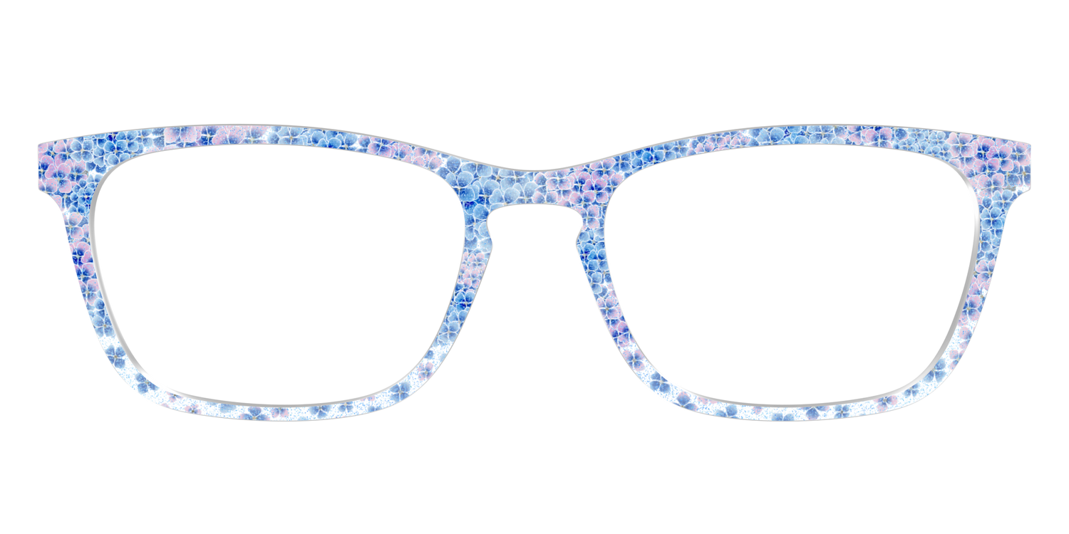 The Hydrangea Confetti Crystal with Gold Foil - Front Top Image - Pair Eyewear