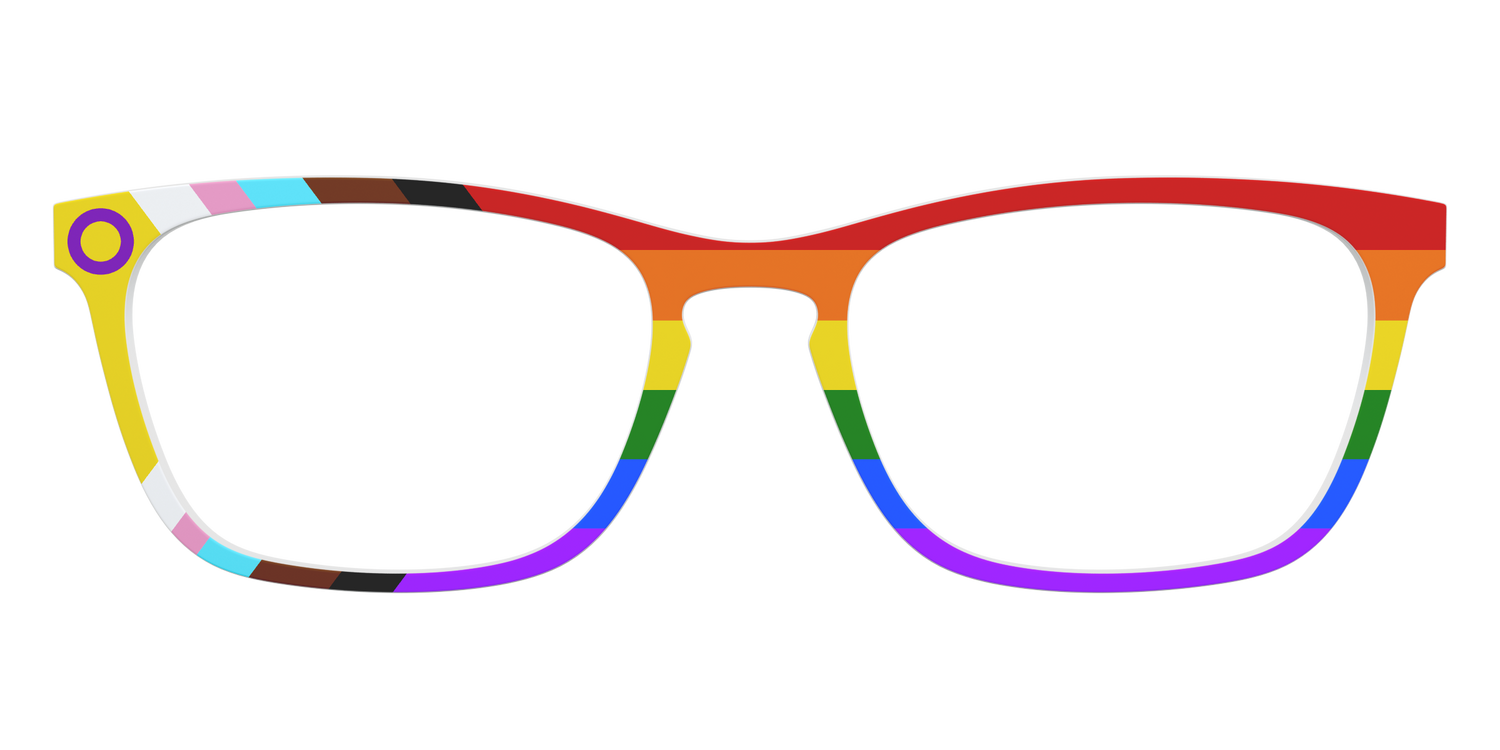 The Intersex Inclusive Pride Flag - Front Top Image - Pair Eyewear