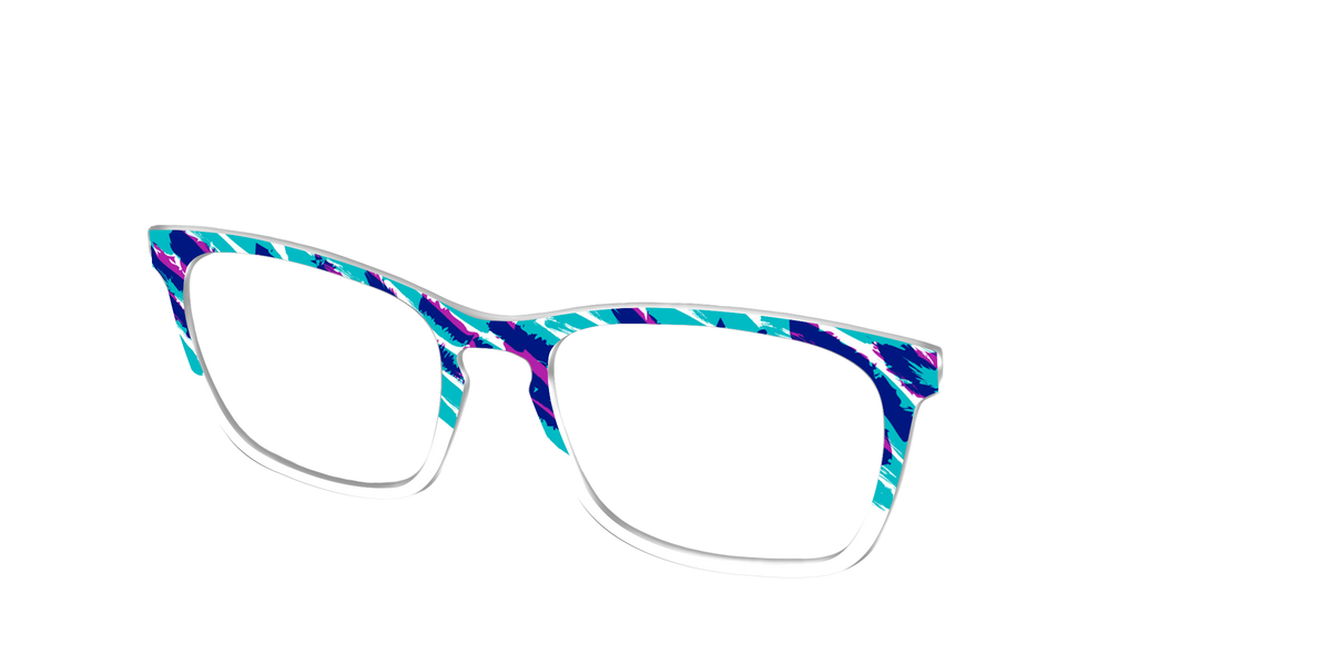 The Jazzy Scribble - Angle Top Image - Pair Eyewear