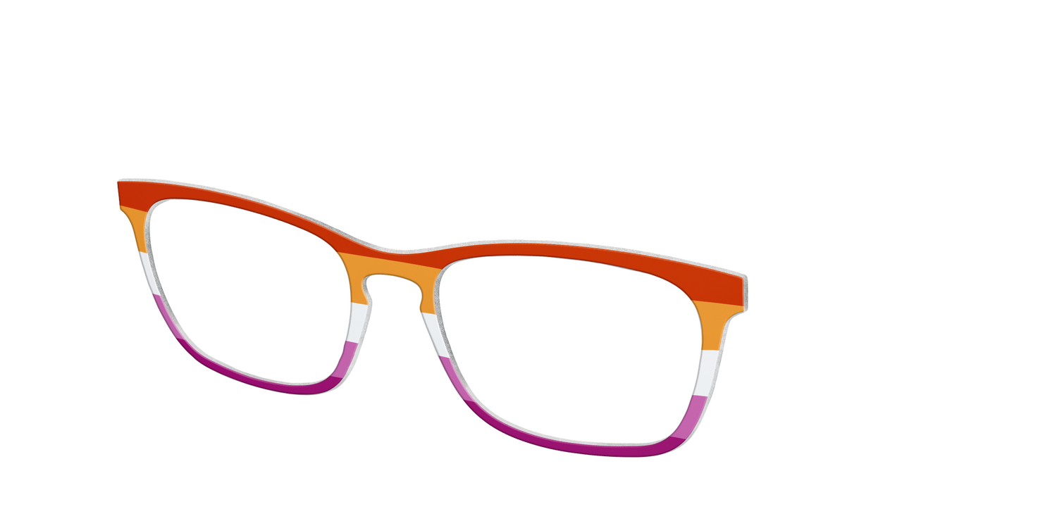 The Lesbian Flag - Angle Top Image - Pair Eyewear