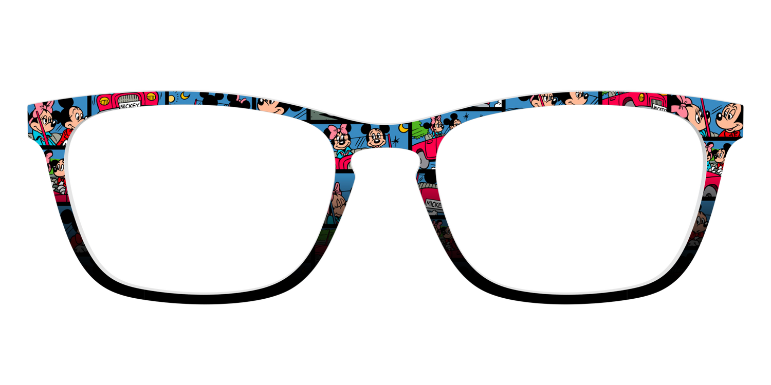 The Mickey & Minnie Comic Split - Front Top Image - Pair Eyewear