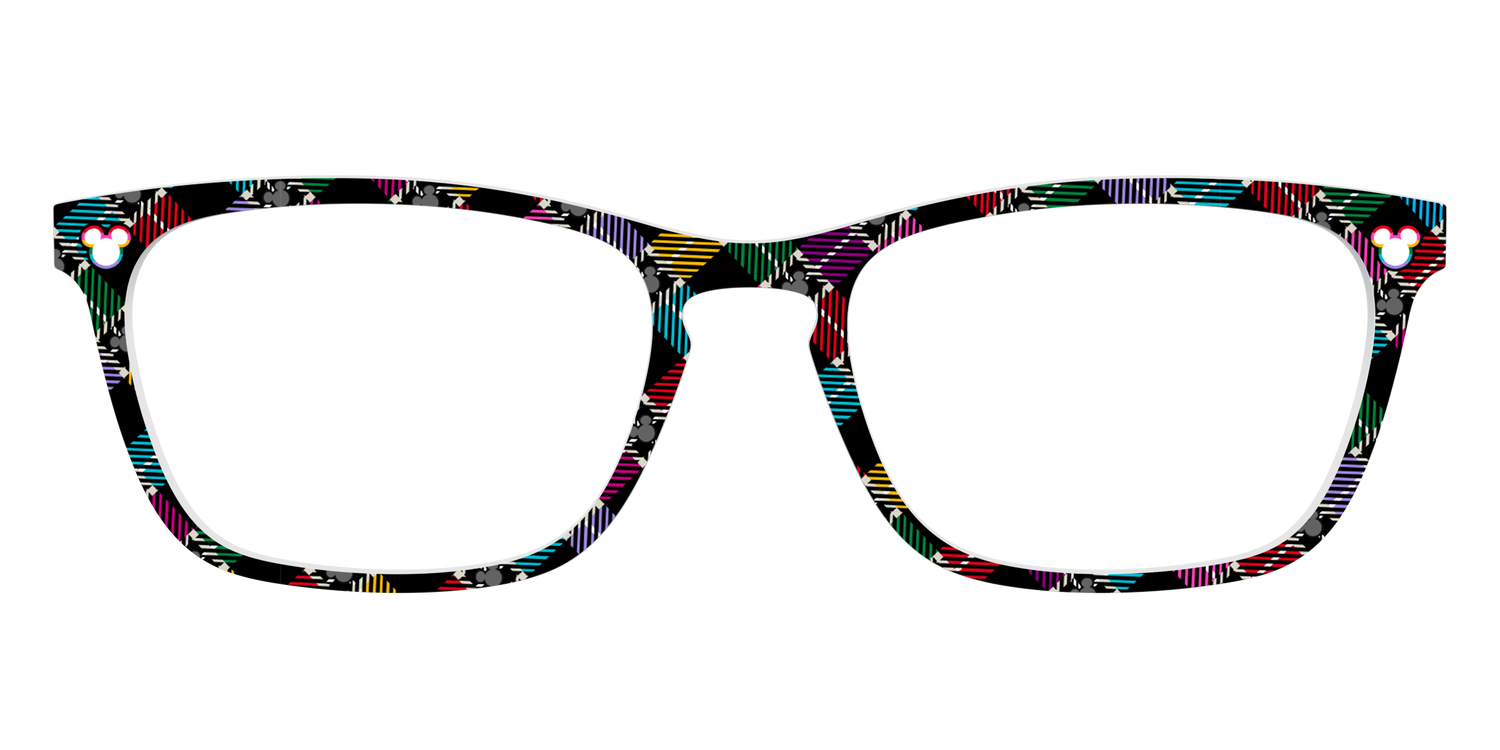 The Mickey Plaid - Front Top Image - Pair Eyewear