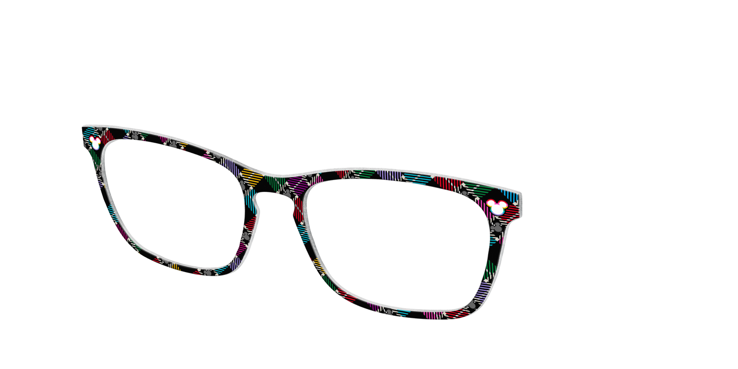 The Mickey Plaid - Angle Top Image - Pair Eyewear