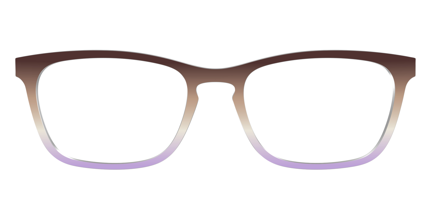 The Mocha to Light Lavender Gradient - Front Top Image - Pair Eyewear