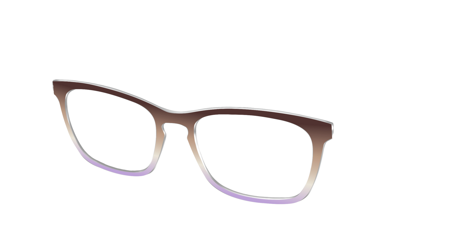 The Mocha to Light Lavender Gradient - Angle Top Image - Pair Eyewear