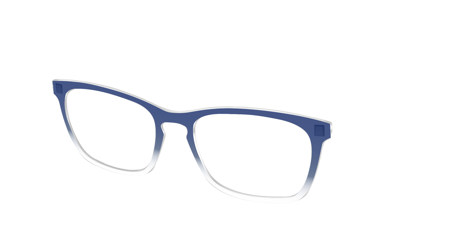 The Navy Gradient Crystal - Angle Top Image - Pair Eyewear