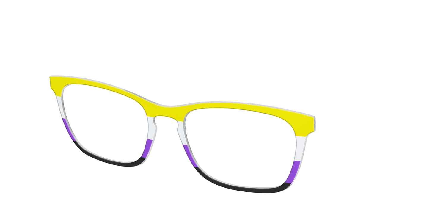 The Non-Binary Flag - Angle Top Image - Pair Eyewear