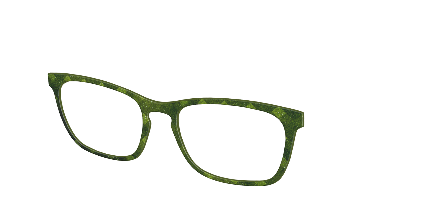 The Olive Geo - Angle Top Image - Pair Eyewear