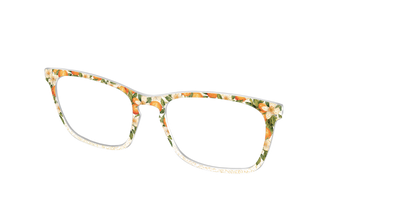 The Orange Blossom Glitter Crystal - Angle Top Thumbnail - Pair Eyewear