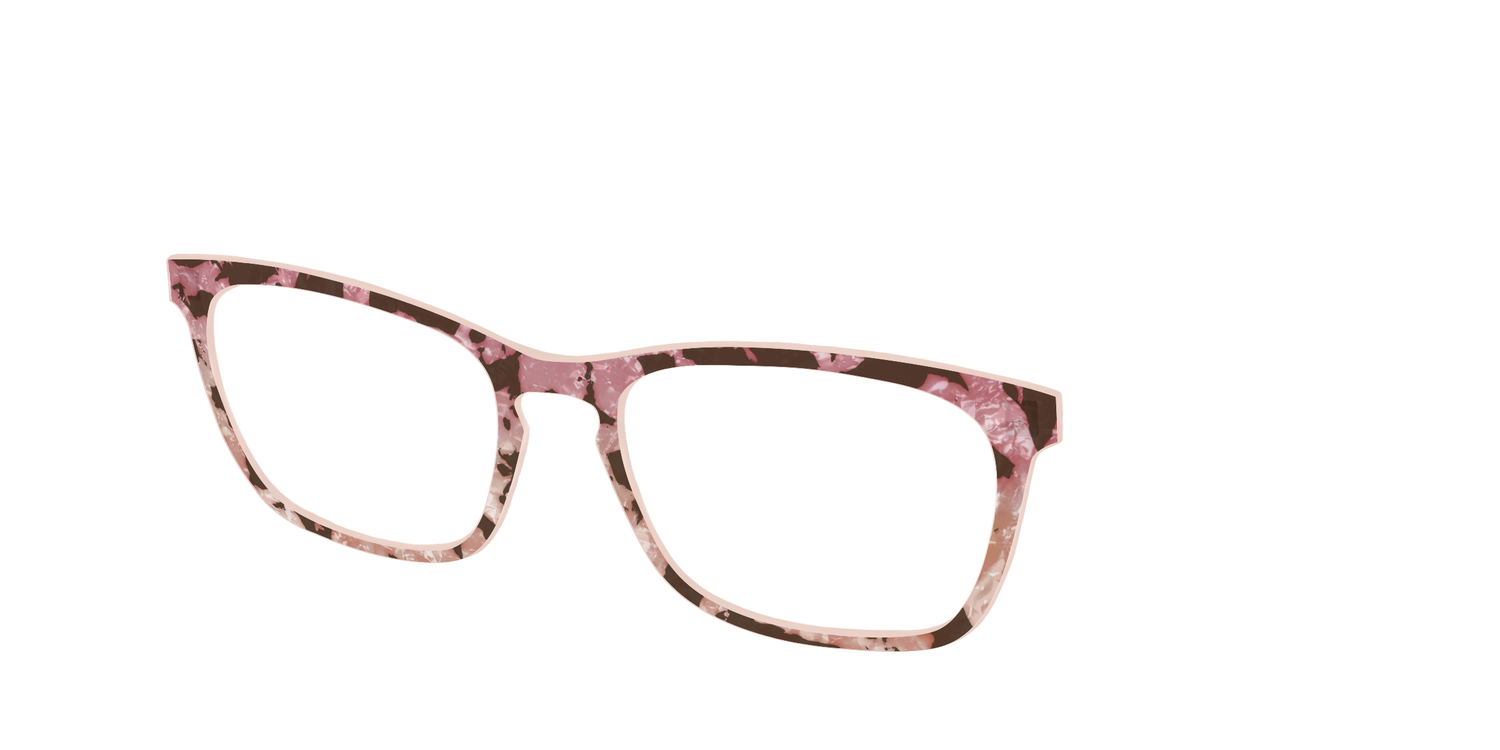 The Pale Peach Pearl Tortoise - Angle Top Image - Pair Eyewear