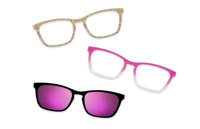 Pink Glitter Clear - Set - Product Thumbnail 3 - Pair Eyewear