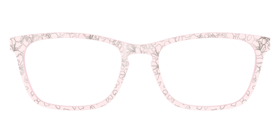 The Pink Shimmer Petals with Silver Foil - Front Top Thumbnail - Pair Eyewear