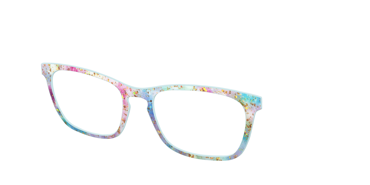 The Pixie Bokeh with Gold Flakes - Angle Top Image - Pair Eyewear