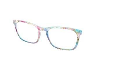 The Pixie Bokeh with Gold Flakes - Angle Top Thumbnail - Pair Eyewear