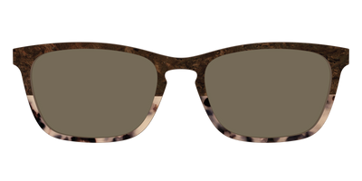 The Polarized Dark Oak Tortoise Split Sun Top - Front Top Thumbnail - Pair Eyewear