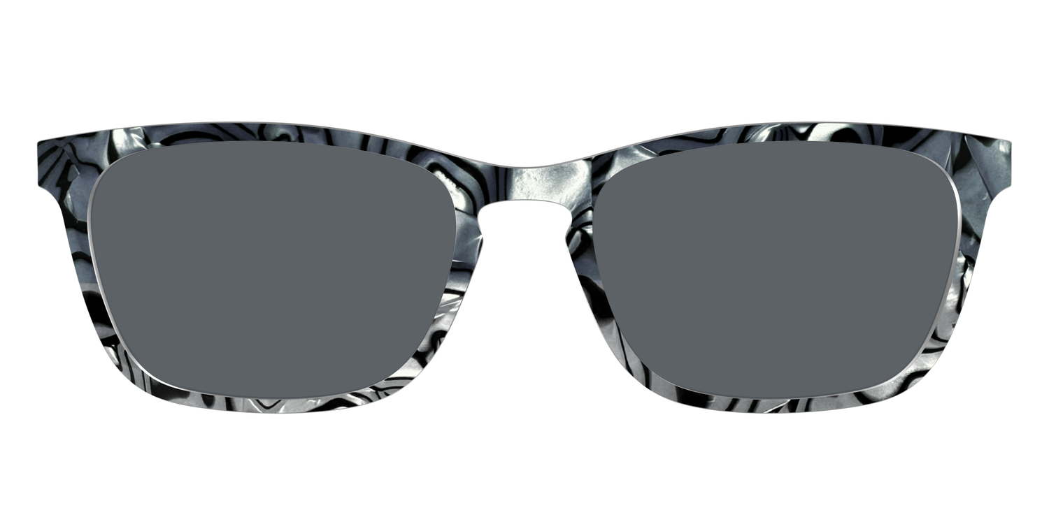 The Polarized Zebra Pearl Split Sun Top - Front Top Image - Pair Eyewear