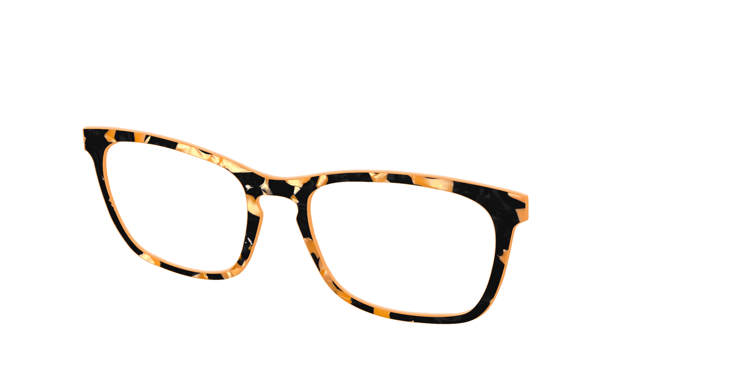The Pumpkin Camo Pearl Tortoise - Angle Top Image - Pair Eyewear