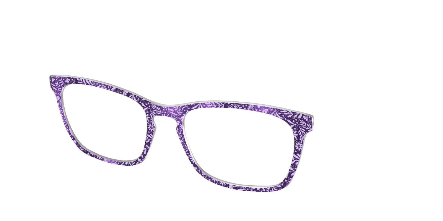 The Purple Shimmer Botanical - Angle Top Image - Pair Eyewear