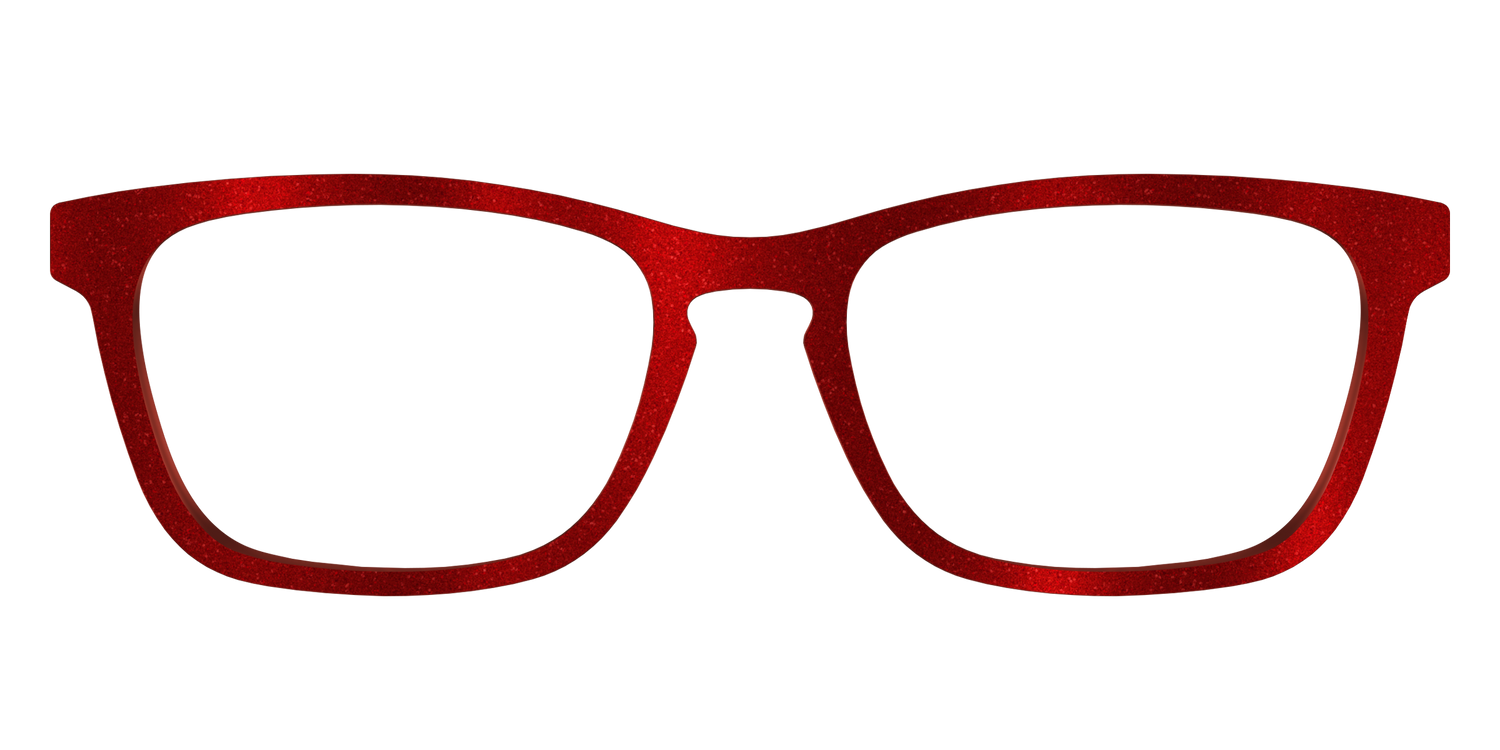The Red Shimmer - Front Top Image - Pair Eyewear