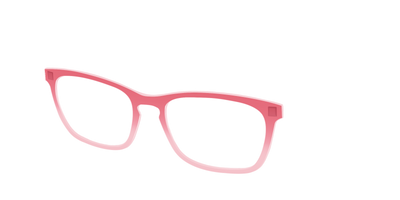 The Red to Coral Gradient Crystal - Angle Top Thumbnail - Pair Eyewear