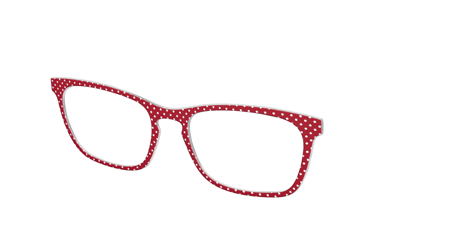 The Ruby Pin Dot - Angle Top Image - Pair Eyewear