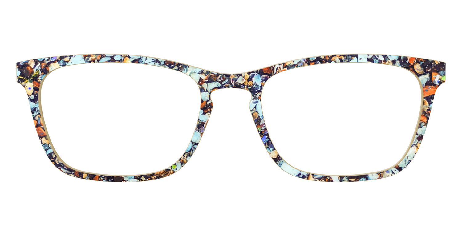 The Seashell Tortoise with Holographic Glitter - Front Top Image - Pair Eyewear