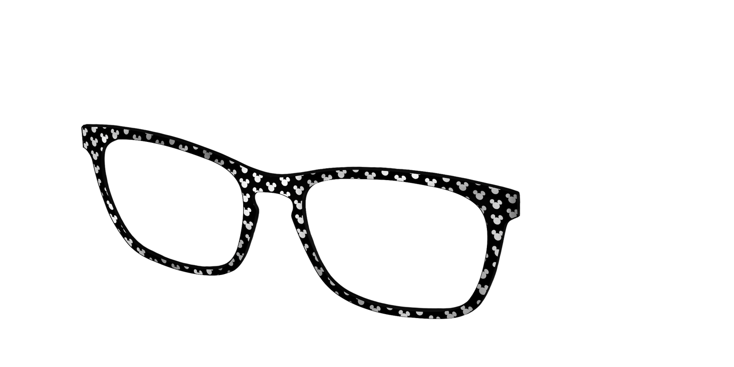 The Silver Foil Mickey - Angle Top Image - Pair Eyewear