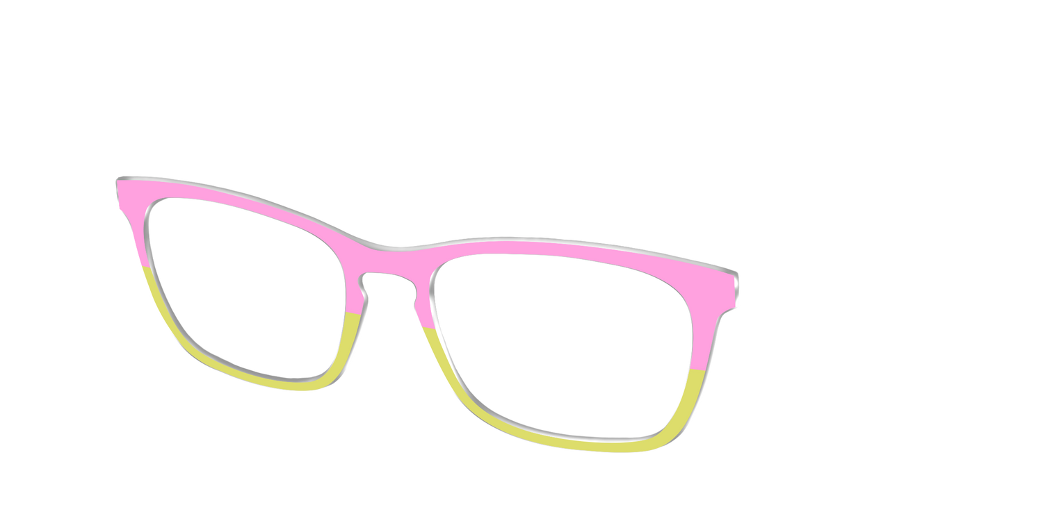 The Sweet Pea & Chartreuse Split - Angle Top Image - Pair Eyewear